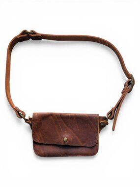 Jess Conti Classic Hip Bag Caramel Latigo Leather USA-Made Hands-Free Belt